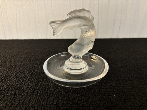 Lalique france crystal - crystal, fish