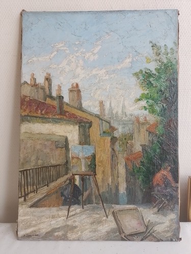 Huile sur toile,signée