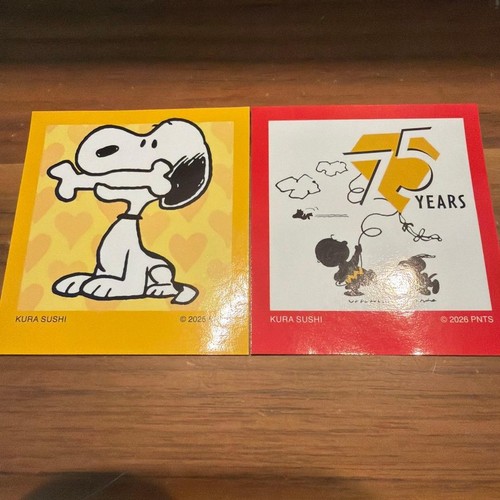 Kura sushi snoopy sticker - kura,