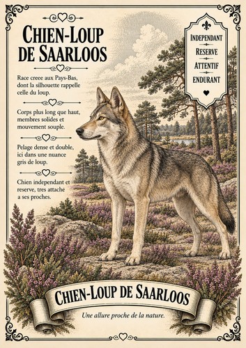 Affiche chien loup de - chien,