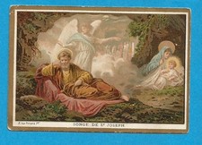IMAGE PIEUSE  BONNE PRESSE N° 18 SAINT JOSEPH SONGE ANGE PRENDS L ENFANT ET FUIS