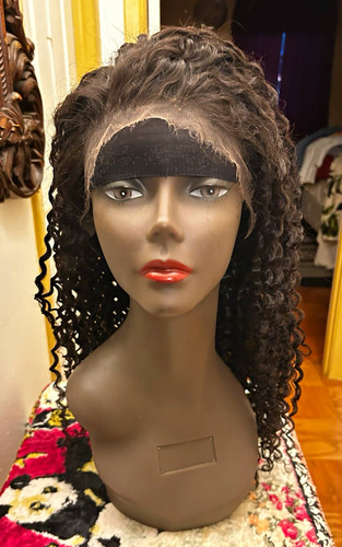 Black curly human - black, hair