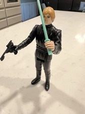 Vintage Star Wars 1983 Luke Skywalker Jedi Knight Green Saber & Blaster Kenner 