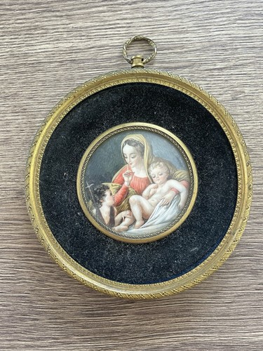 Ancienne peinture miniature