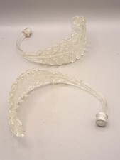 Murano.2 Feuilles de lustre en