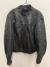 Spidi Motorsport Collection Biker Motorcycle Black Leather Jacket Size 58