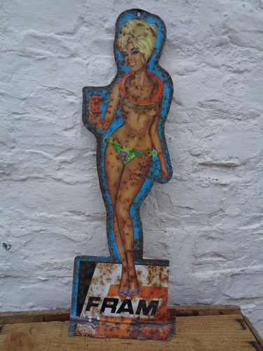 Ancienne tole plaque fram - tole,