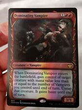 Vampire Dominator FOIL Alt Art - Innistrad Scarlet Walnut DominatingVampire MTG