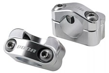 PONTET DE GUIDON UNIVERSEL VOCA HB28 ALU CNC ADAPTATEUR DIAM 28,6mm ARGENT