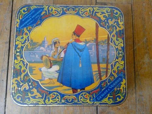 Ancienne boite tole geslot - boite,