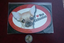 GRAND MAGNET CHIEN  / CHIHUAHUA * 14,8 CM X 10 CM *