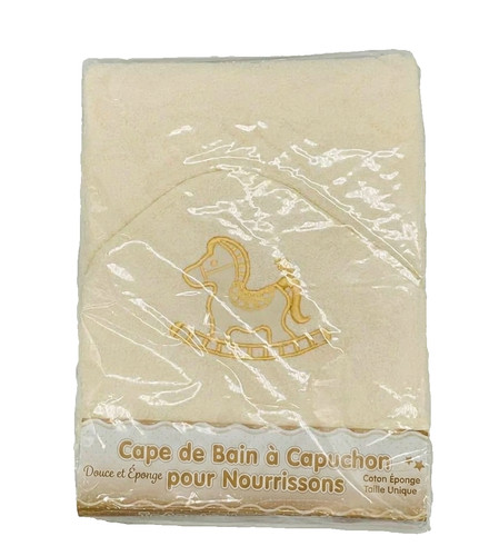 Cape bain capuche - bain, doré