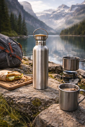Thermos inox 750ml - inox, –