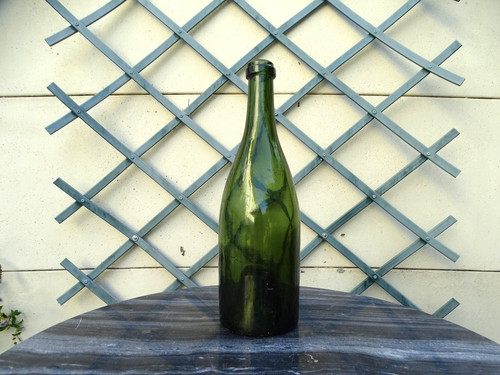 Bouteille verre soufflé - verre,