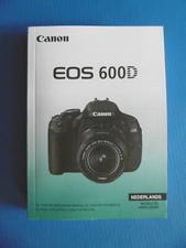 CANON EOS 600D - MODE D'EMPLOI NEDERLANDS - 2011 - APPAREIL PHOTOGRAPHIQUE