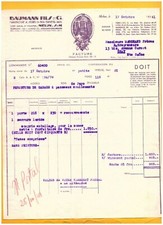 MELUN (77) FACTORY of wooden blinds / LOCKSMITH DOORS "BAUMANN Fils" in 1941