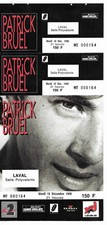 RARE / TICKET BILLET DE CONCERT - PATRICK BRUEL : LIVE A LAVAL ( FRANCE ) 1990
