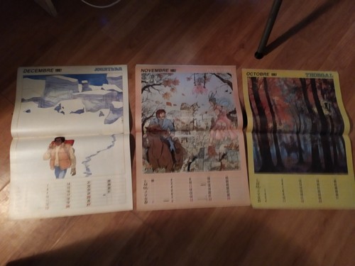 Tintin calendrier 1987 - calendrier, au