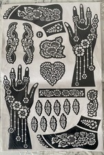 3X  Pochoir Henné Tatouage