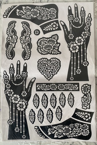 Pochoir henné tatouage - ,