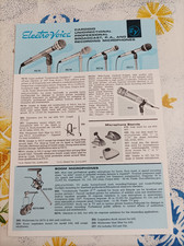 ancienne brochure publicitaire electro voice microphone EV