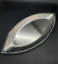 Grand Plateau Ou Plat De Service Inox Massif 18/10 Guy Degrenne 55 cm X 24,5 cm