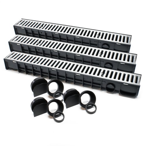 Caniveau 3x1m grille - 3x1m,