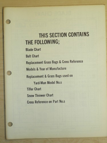 Yard man reference - yard-man, information