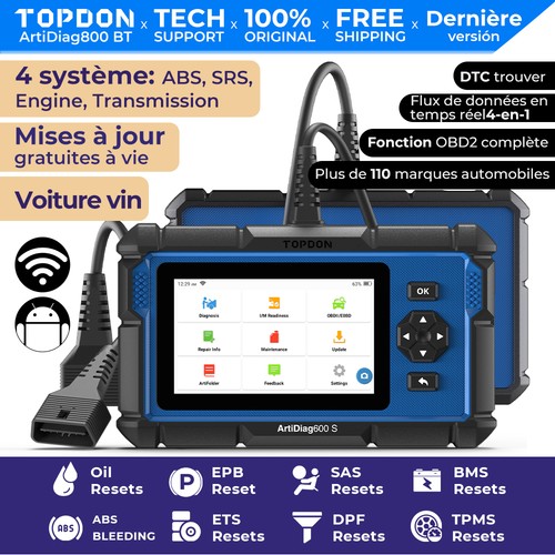 Topdon artidiag600s valise - artidiag600s,