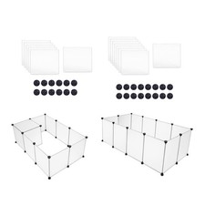 Cage pour chien, clôture de jardin, intérieur et extérieur, en PP, clôture