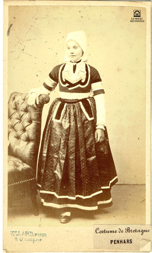 Photo cdv circa 1880 bretagne - photo,