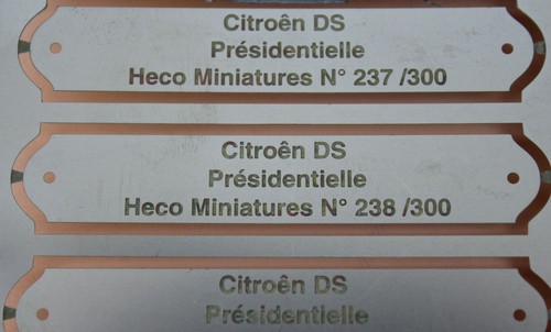 Heco miniatures plaque - ok,