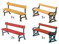 FALLER 12x bancs pour jardin