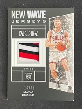 Matas Buzelis 2024-25 Panini Noir RC New Wave Jerseys 16/99 #NWJ-BUZ