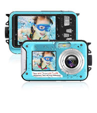 Underwater Camera FHD 2.7K 48 MP Waterproof Digital Camera Selfie Dual Screen