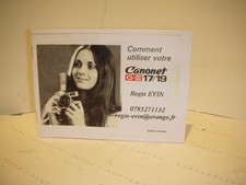 Notice mode d'emploi Canon