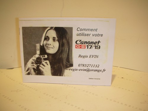 Notice mode emploi - d'emploi, canon