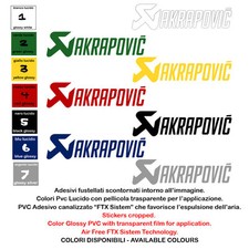 Akrapovic Vinyl Stickers Pre Spaced Sticker Sponsor Motorcycle 1pc cm. 30