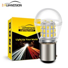 BA15D Marine Camping-Car LED Voiture Ampoule Intérieure 1142 Blanc Chaud 12V-30V