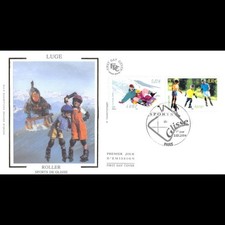 FDC soie - Sports de glisse -