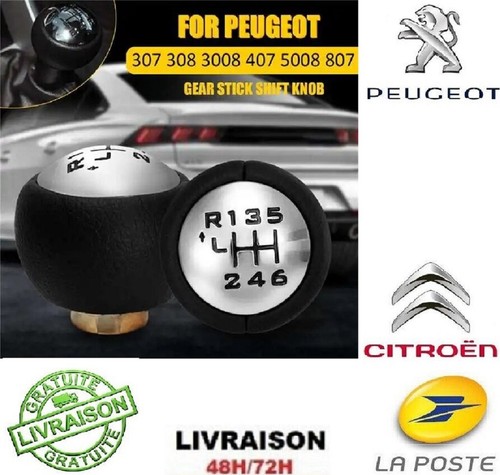 Pommeau levier vitesse 6 - pommeau,
