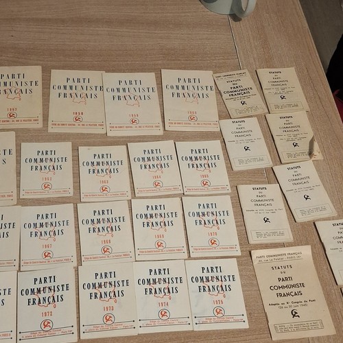 Lot timbres fiscaux pcf parti - lot,