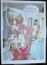 WALTHÉRY NATACHA GRANDE ILLUSTRATION N°/S 500 EX 50 x 70 1990 EN EXCELLENT ÉTAT