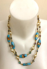 Collier long 2 rangs  Vintage