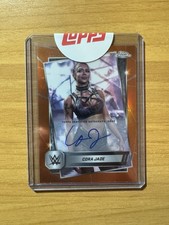 Topps Chrome Wwe Cora Jade /25 Auto On Card