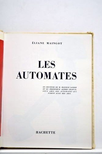 Livre ancien maignot automates - ancien,