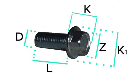 Vis 25mm m10x1 pour lame - m10x1,25,