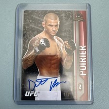 2015 Topps UFC Dustin Poirier #FA-DP Ruby Auto /8