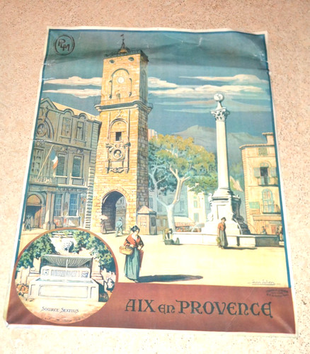 Affiche originale plm aix - plm,