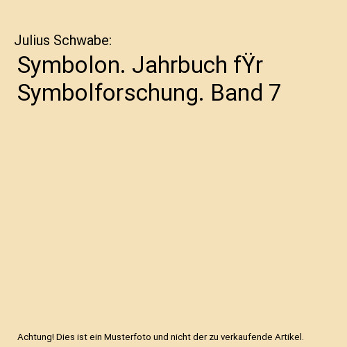 Symbolon jahrbuch fÿr - symbolon.,